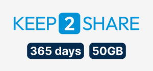 Keep2share Premium Pro 365 days 50GB